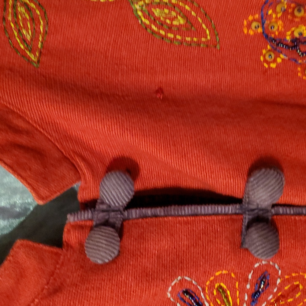 💖Red XL Embroidered Jacket - Picture 5 of 9
